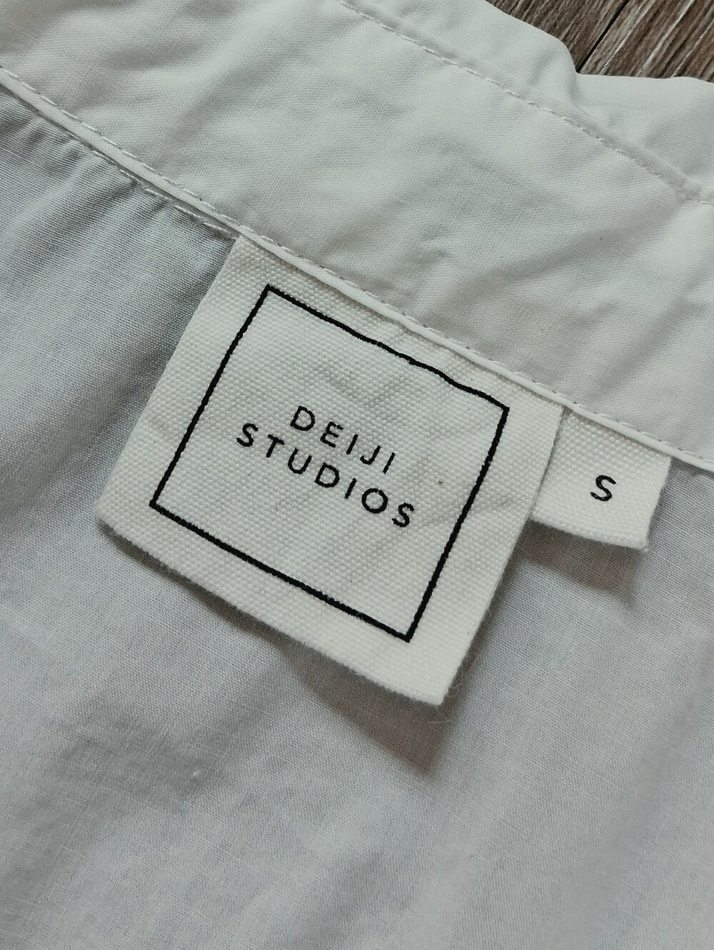 Deiji Studios Tie Up Shirt White Organic Cotton Poplin - Picture 9 of 16